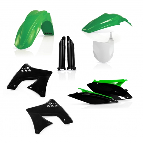 KIT PLÁSTICOS COMPLETO ACERBIS KAWASAKI KX-F 250 2009-2012 COR ORIGINAL